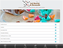 Tablet Screenshot of confiture-de-lait.com
